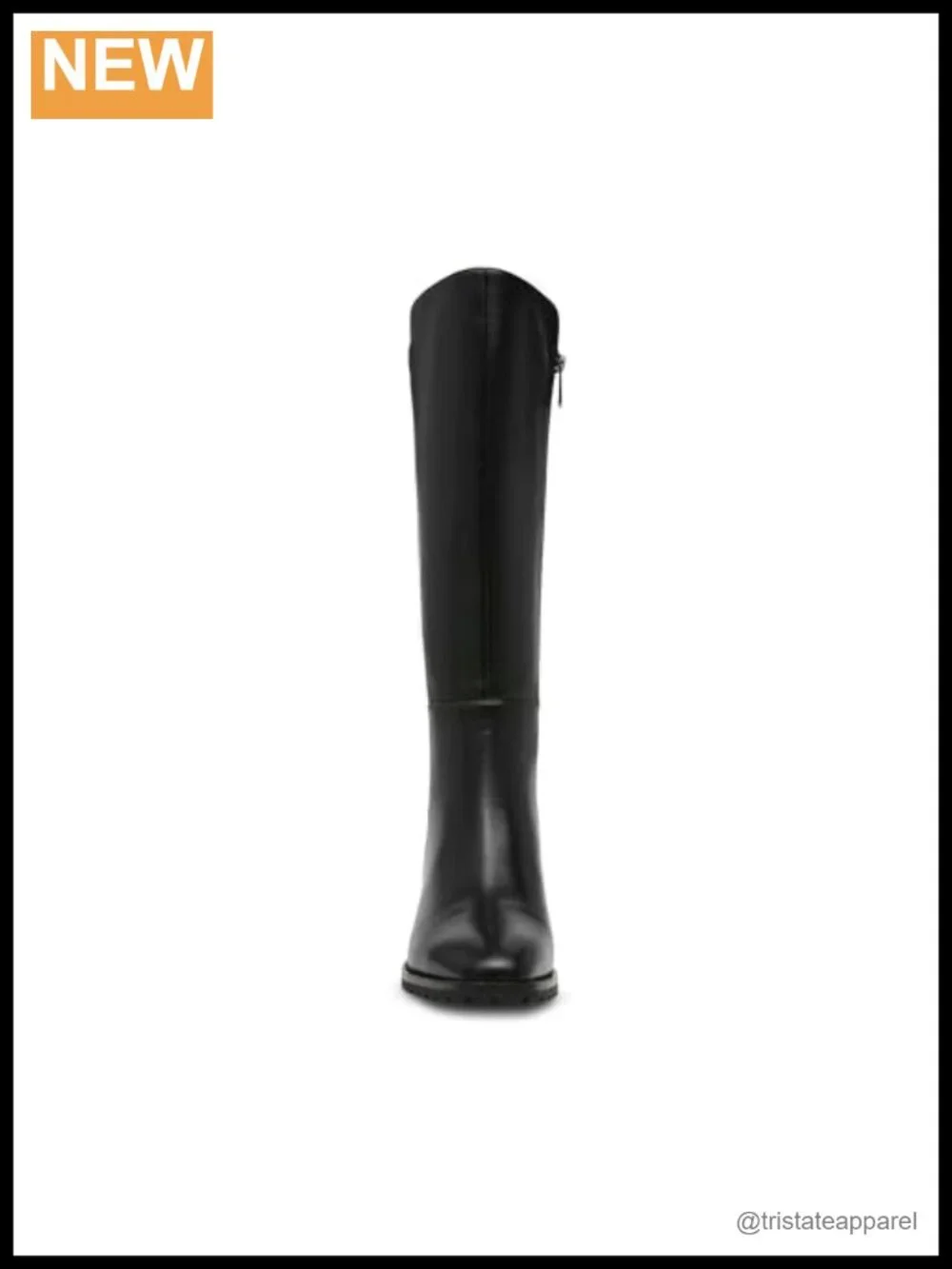 Faux Leather Over the Knee Boots, iFlex Comfort, Block Heel Round Toe Zip